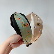 Fortok Gucci Knotted Headband Blue/Beige/Light Pink/Green - 6