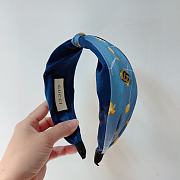 Fortok Gucci Knotted Headband Blue/Beige/Light Pink/Green - 5