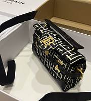 Fortok Balmain B-Buzz Monogram Shoulder Bag 19x12x7.5cm - 6