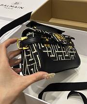 Fortok Balmain B-Buzz Monogram Shoulder Bag 19x12x7.5cm - 5