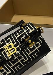Fortok Balmain B-Buzz Monogram Shoulder Bag 19x12x7.5cm - 4