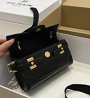 Fortok Balmain B-Buzz Black Shoulder Bag 19x12x7.5cm - 6