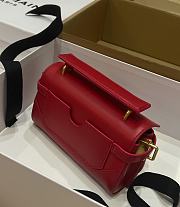 Fortok Balmain B-Buzz Red Shoulder Bag 19x12x7.5cm - 6