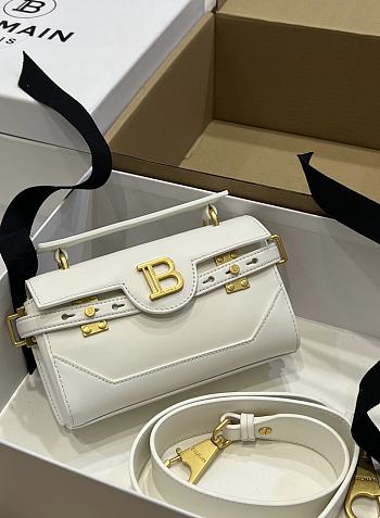 Fortok Balmain B-Buzz White Shoulder Bag 19x12x7.5cm