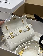 Fortok Balmain B-Buzz White Shoulder Bag 19x12x7.5cm - 6