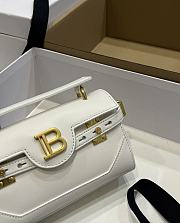 Fortok Balmain B-Buzz White Shoulder Bag 19x12x7.5cm - 5