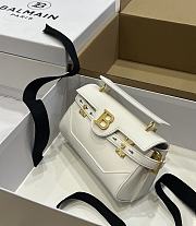 Fortok Balmain B-Buzz White Shoulder Bag 19x12x7.5cm - 3