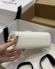 Fortok Balmain B-Buzz White Shoulder Bag 19x12x7.5cm - 2