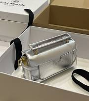 Fortok Balmain B-Buzz Silver Shoulder Bag 19x12x7.5cm - 4