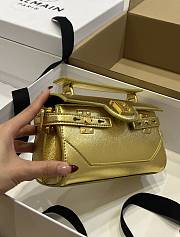 Fortok Balmain B-Buzz Gold Shoulder Bag 19x12x7.5cm - 6