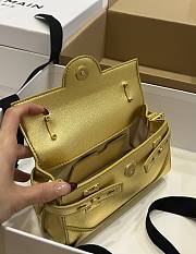 Fortok Balmain B-Buzz Gold Shoulder Bag 19x12x7.5cm - 4