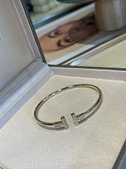 Fortok Tiffany Double T Diamond Bracelet Gold - 1