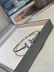 Fortok Tiffany Double T Diamond Bracelet Gold - 2
