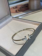 Fortok Tiffany Double T Diamond Bracelet Gold - 6