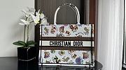 Fortok Dior Dragon Zodiac Embroidery Tote Bag 36.5x28x16.5cm - 1