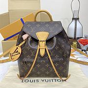 Fortok Louis Vuitton Montsouris Backpack Monogram Canvas Brown M45501 26.5x23x10.5cm  - 1