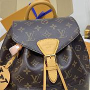 Fortok Louis Vuitton Montsouris Backpack Monogram Canvas Brown M45501 26.5x23x10.5cm  - 5