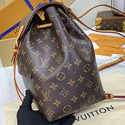 Fortok Louis Vuitton Montsouris Backpack Monogram Canvas Brown M45501 26.5x23x10.5cm  - 4