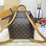 Fortok Louis Vuitton Montsouris Backpack Monogram Canvas Brown M45501 26.5x23x10.5cm  - 3