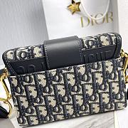 Fortok Dior Montaigne Mini Box Bag Blue 18813-2 17.5x11.5x5cm - 5