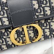 Fortok Dior Montaigne Mini Box Bag Blue 18813-2 17.5x11.5x5cm - 6