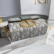 Fortok Dior Montaigne Mini Box Bag Grey 18813-2 17.5x11.5x5cm - 2