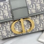 Fortok Dior Montaigne Mini Box Bag Grey 18813-2 17.5x11.5x5cm - 4