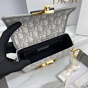 Fortok Dior Montaigne Mini Box Bag Grey 18813-2 17.5x11.5x5cm - 6