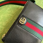 Fortok Gucci Ophidia Utility Belt Bag Black and White 20×13cm - 2