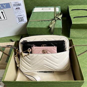 Fortok Gucci Double G Multi-use Mini Bag White 699758