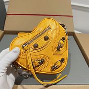 Fortok Balenciaga Le Cagole Heart Bag Yellow 17x15x5cm - 2