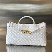 Fortok Bottega Veneta Small East West Andiamo Bag White 29x18x10cm - 1