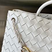 Fortok Bottega Veneta Small East West Andiamo Bag White 29x18x10cm - 2