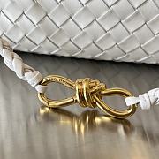 Fortok Bottega Veneta Small East West Andiamo Bag White 29x18x10cm - 3