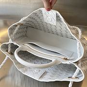 Fortok Bottega Veneta Small East West Andiamo Bag White 29x18x10cm - 4
