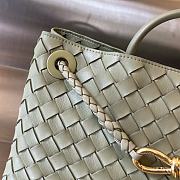 Fortok Bottega Veneta Small East West Andiamo Bag Green Mint 29x18x10cm - 4