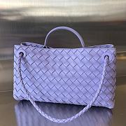 Fortok Bottega Veneta Small East West Andiamo Bag Purple 29x18x10cm - 6