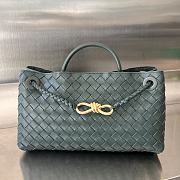 Fortok Bottega Veneta Small East West Andiamo Bag Dark Green 29x18x10cm - 1