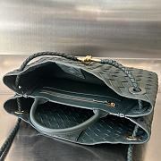 Fortok Bottega Veneta Small East West Andiamo Bag Dark Green 29x18x10cm - 5