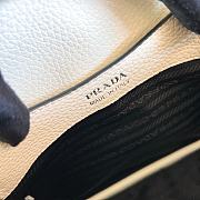 Fortok Prada Logo-embellished Leather Bag White 1BC145 23x21x10cm - 3
