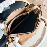 Fortok Prada Logo-embellished Leather Bag Brown 1BC145 23x21x10cm - 2