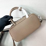 Fortok Prada Leather Top-handle Bag Clay 1BB102 24x12x8.5cm - 5