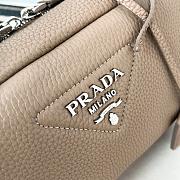 Fortok Prada Leather Top-handle Bag Clay 1BB102 24x12x8.5cm - 3