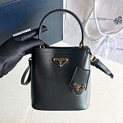 Fortok Prada Bucket Bag Black 1BA373 16x15x9.5cm - 1