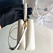 Fortok Prada Bucket Bag White 1BA373 16x15x9.5cm - 3