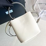 Fortok Prada Bucket Bag White 1BA373 16x15x9.5cm - 4