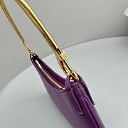 Fortok Jacquemus Le Bisou Mousqueton Shoulder Bag Purple E68878 26x15x2cm - 4