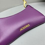 Fortok Jacquemus Le Bisou Mousqueton Shoulder Bag Purple E68878 26x15x2cm - 3