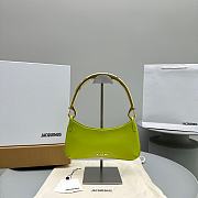 Fortok Jacquemus Le Bisou Mousqueton Shoulder Bag Neon Green E68878 26x15x2cm - 1
