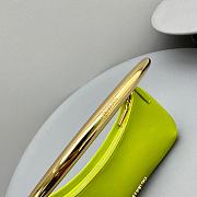 Fortok Jacquemus Le Bisou Mousqueton Shoulder Bag Neon Green E68878 26x15x2cm - 4